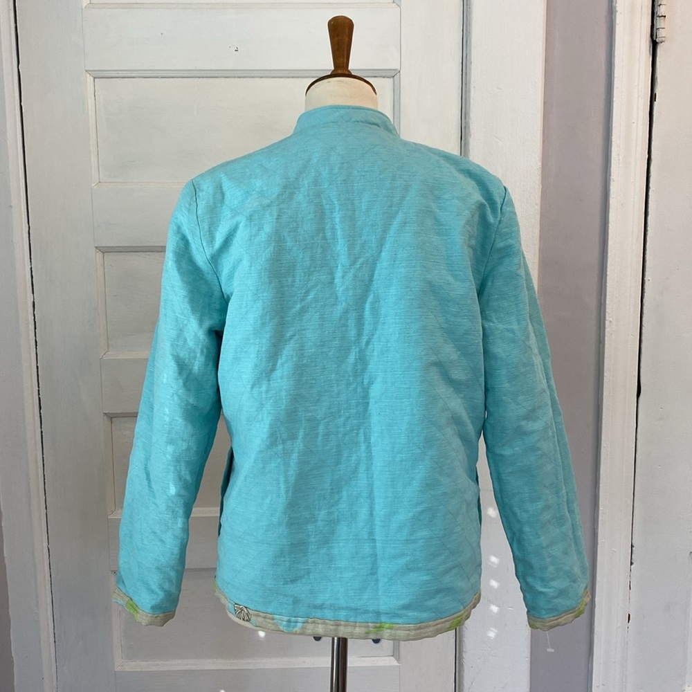 Reversible Silk Blend Quilted Jacket, Size S - Picture 6 of 17